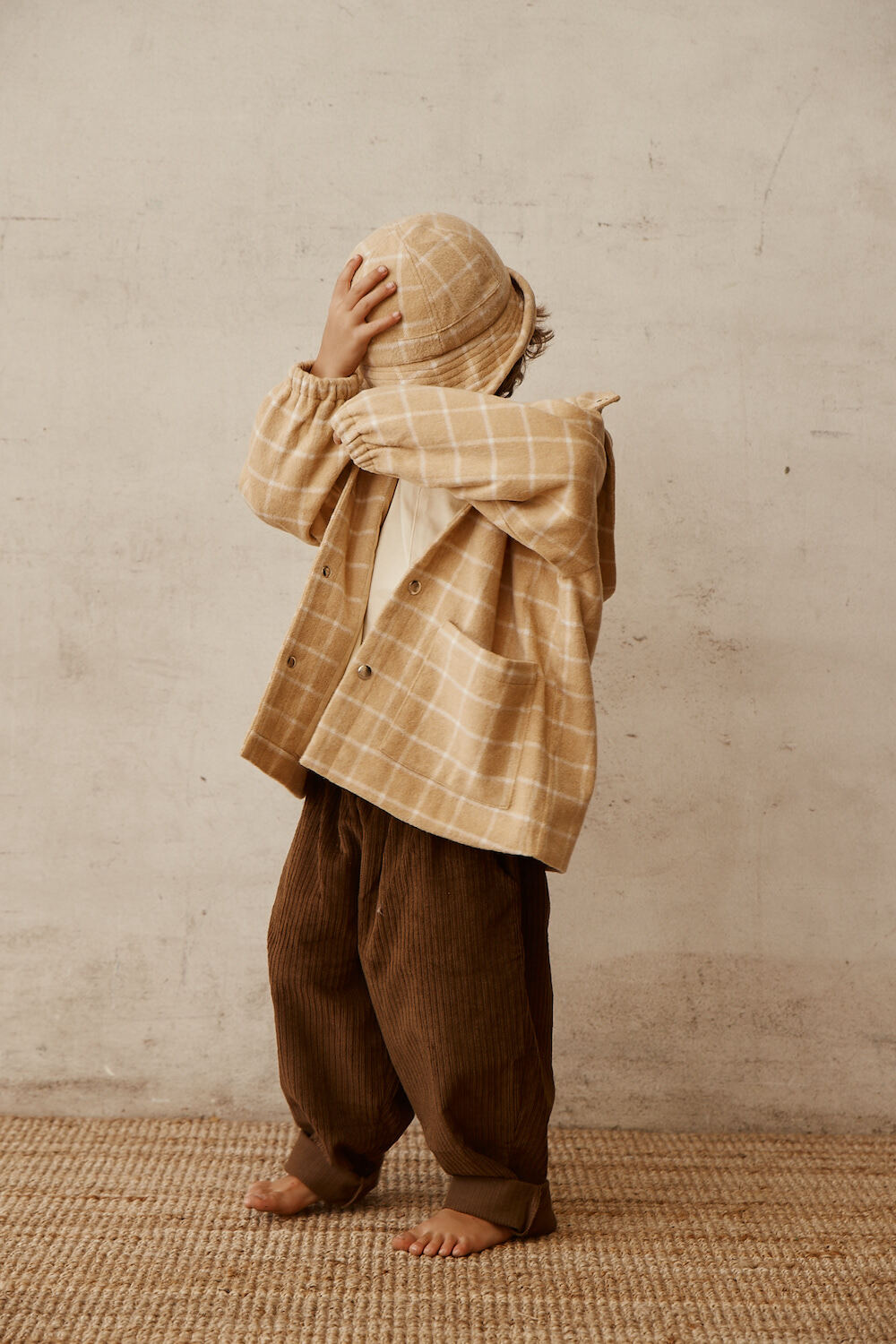 Joan Check Jacket I Beige