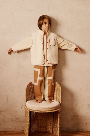 Patch Pant in Tan Brown for Kids | Boys Clothing | Alfred Co. 