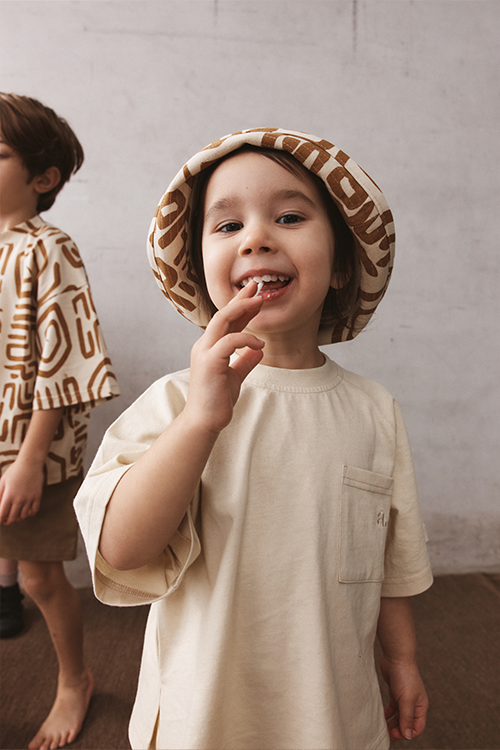 Alice Bucket Hat | Cream & Chocolate